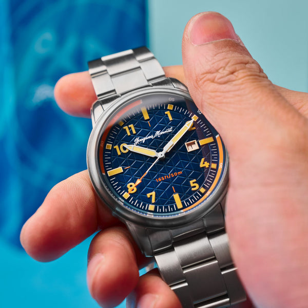 アンテイクH&J BLU MENTHAL FRERES CONSTANTIN Cobalt Blue | Roscana Quartz - JACQUES MONNAT